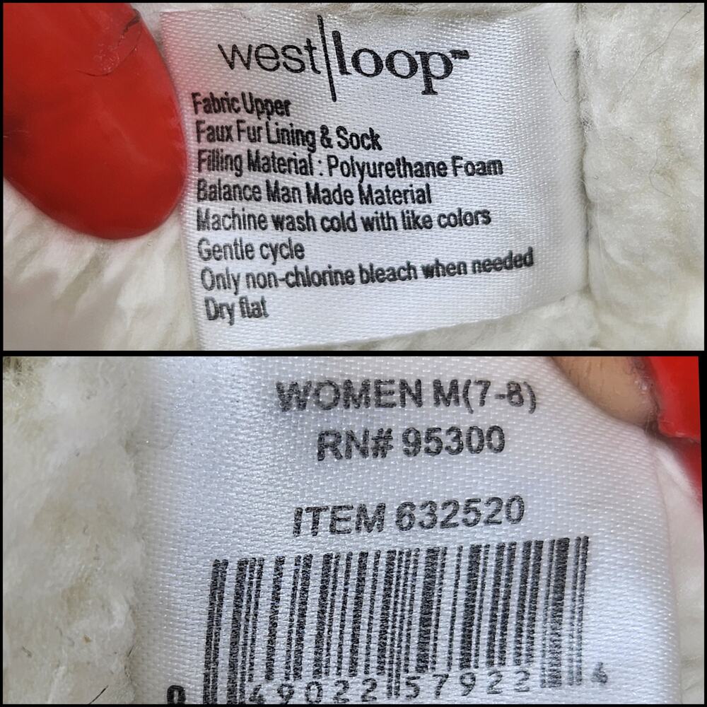 Apres Ski Cabincore Slippers Womens 7 Cozincore Hygge Pom Pom Fuzzy Soft Bootie - Picture 9 of 9